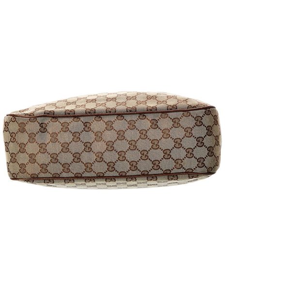 Gucci Brown GG Canvas Medium Piston Lock Tote (Authentic Pre-Owned) - Picture 3 of 5